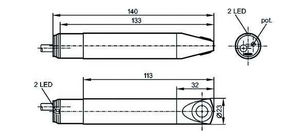 Durchflusswächter 1bar f.Gas 1-10m/s 1stuf Geeignet für Gase Gewindeanschluss