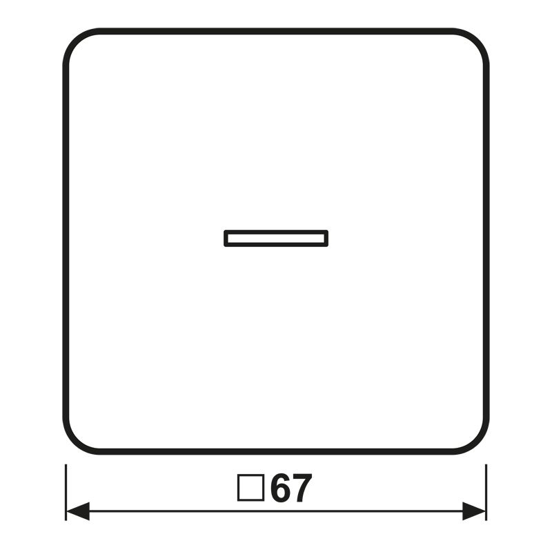 Kontrollwippe Schalter CD ws glz Lichtausl