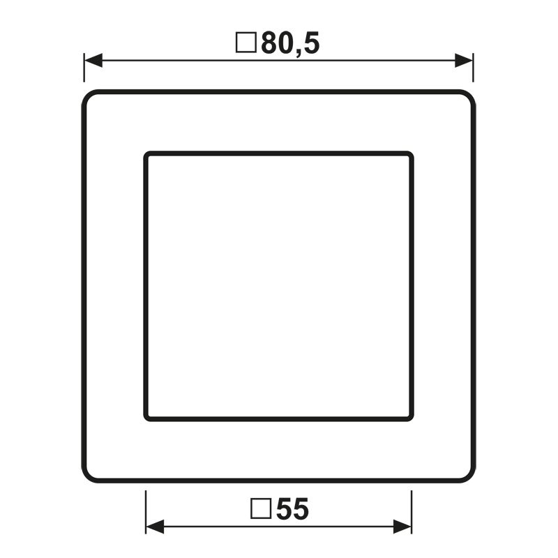 Abdeckung Schalter AS / AS 500 ws glz Geeignet für Bussystem-Tasterankopplung