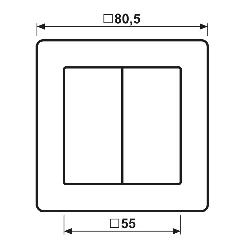Abdeckung Jalousie AS / NaV aws glz Symbol Jalousie