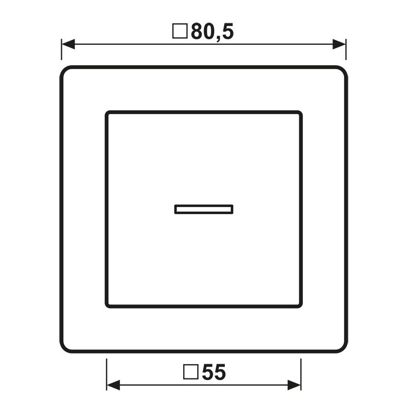 Abdeckung Schalter AS / NaV aws glz