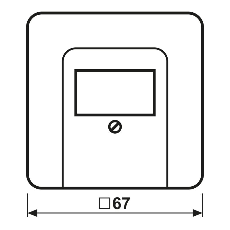 Zentralplatte TAE 1f CD aws Schraubbef ohne