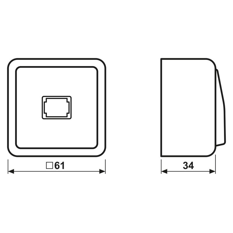 Wipptaster-Modul aws 1S A AP 600 IP20 Rückmeld m.Bel glz