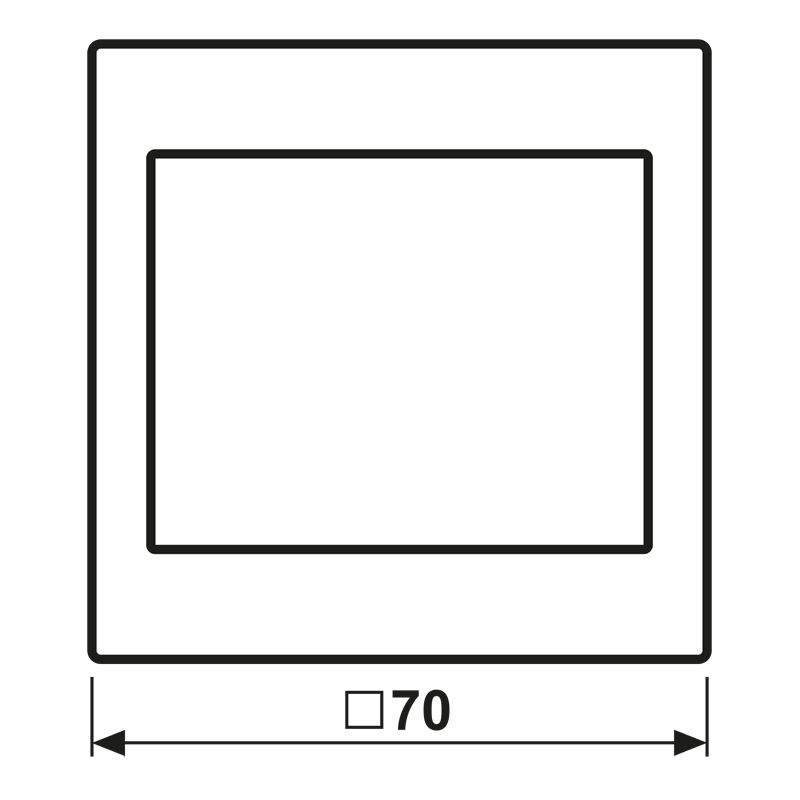Lichtsignal alu LS Aufs LED UP IP20 230V LED nicht austauschbar m.LM