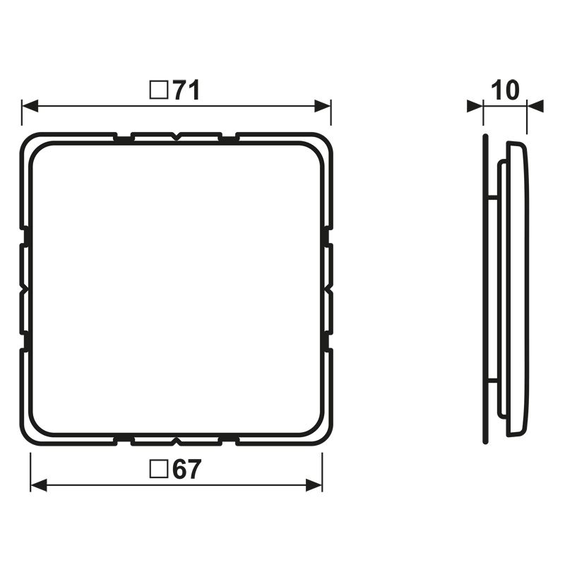Einsatz Blindabd CD aws Klemmbef ohne