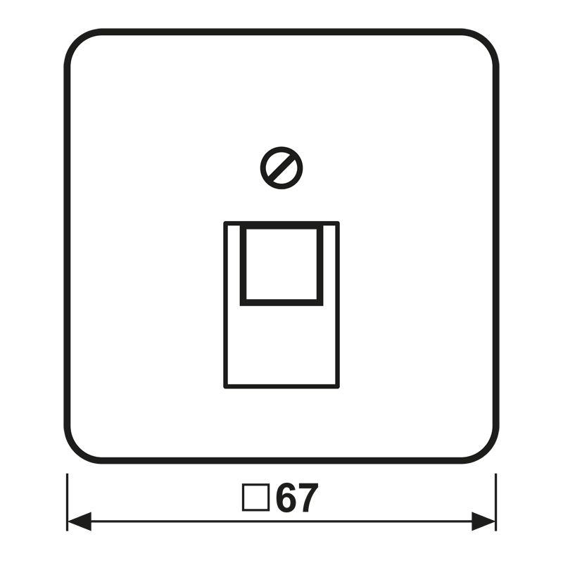 Zentralplatte UAE/IAE 1f CD aws Schraubbef ohne