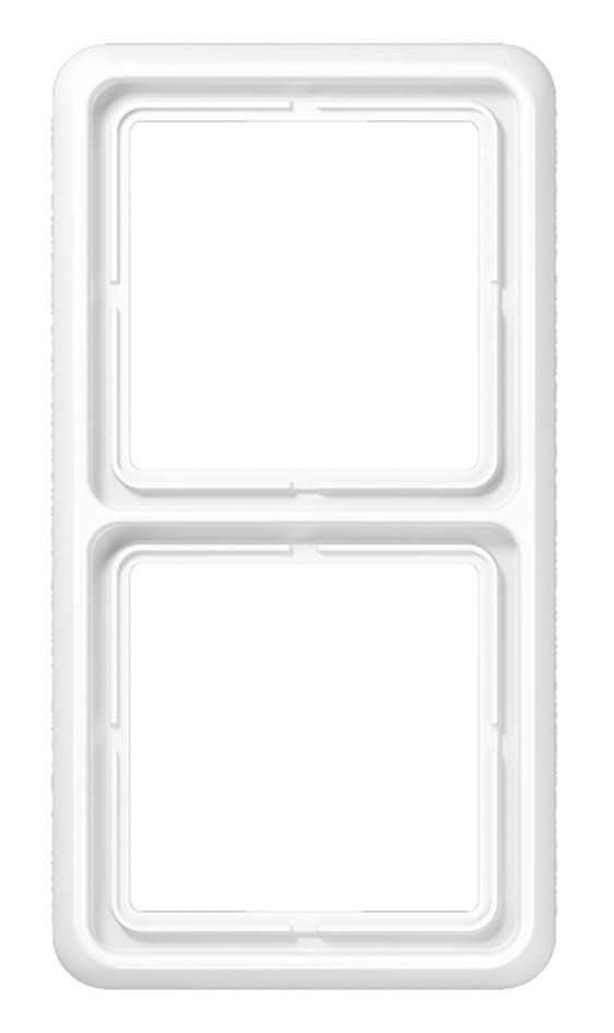 Einbaurahmen 2f ws glz CD / CD 500 Kst f.GEB-K Unterputzmontage Thermopl