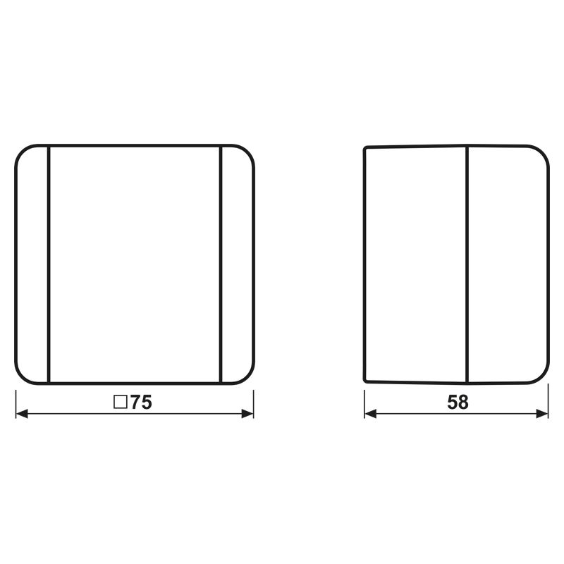 Heizungsschalter gr glz WG 800 AP IP44 2p 1f 10AX