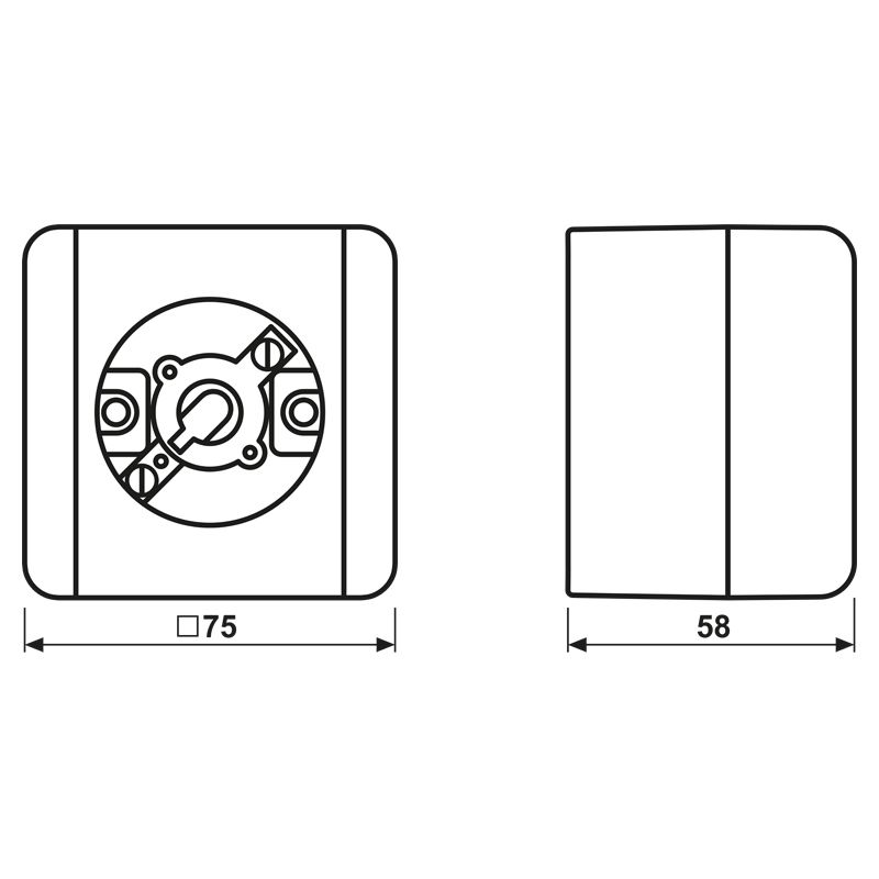 Lichtsignal E10 lgr WG 800 Basiselem AGL AP IP44 230V 5W