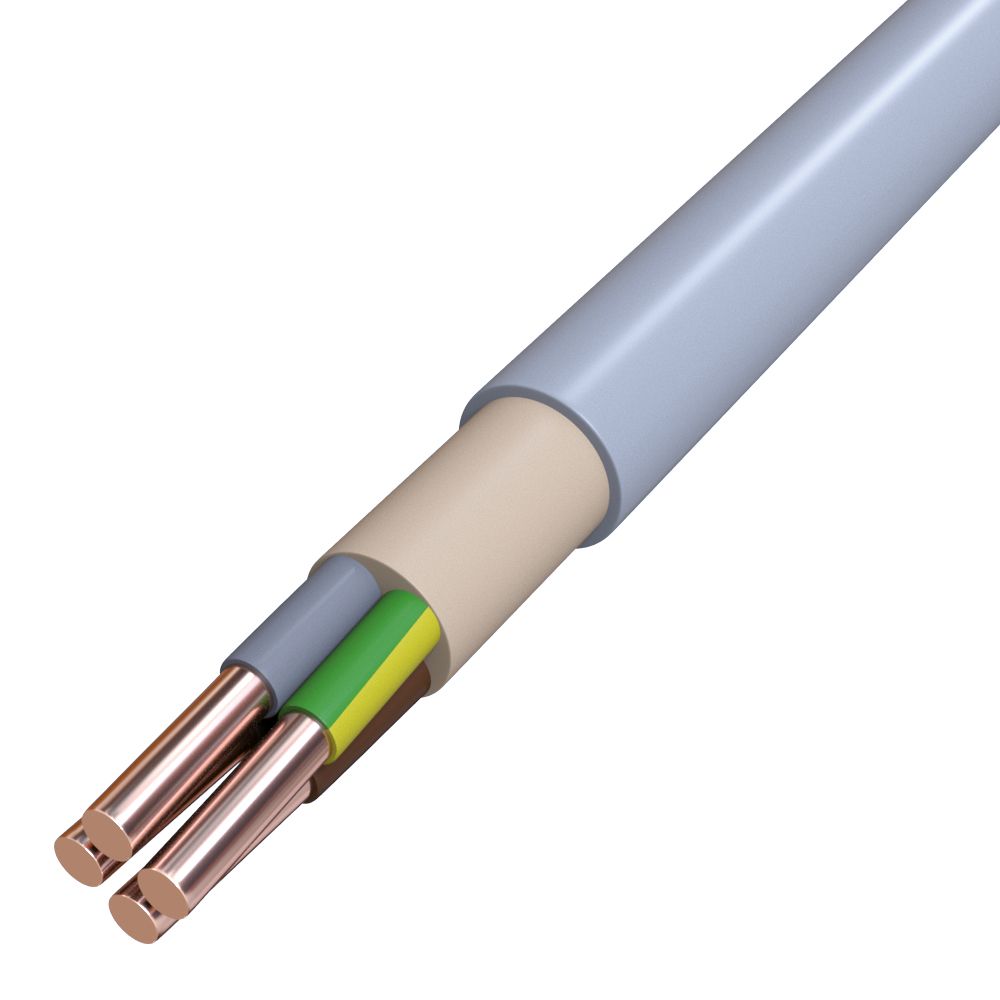 Mantelleitung Eca NYM-J 4x6qmm R50 gr Cu 300/500V Ø13,3mm