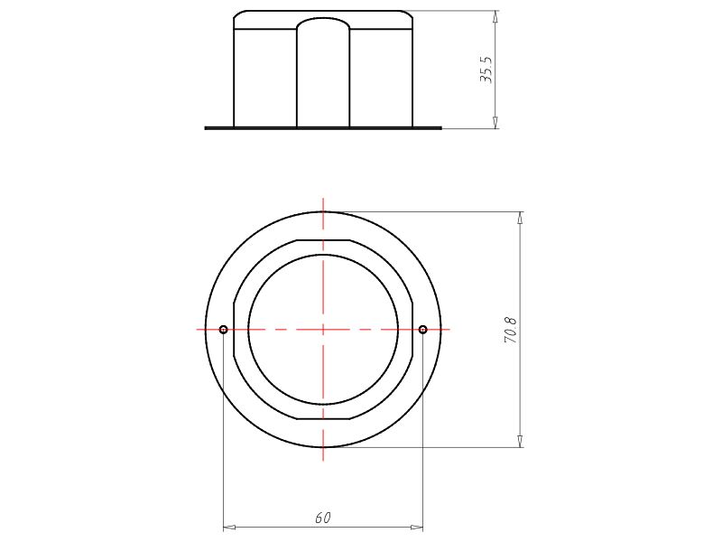 Dosen-Dichtungseinsatz UP Kst hfr