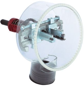 Lochschneider 13mm Absaug 65-120mm 45mm f.Holz Geeignet für Gipsfaserplatten