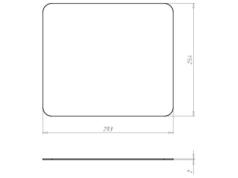 Schraubdeckel Kst 240x284mm rechteck Schraubdeckel
