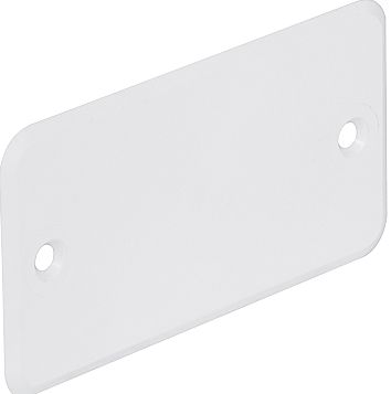 Schraubdeckel Kst 75x40mm Schraubdeckel rechteck