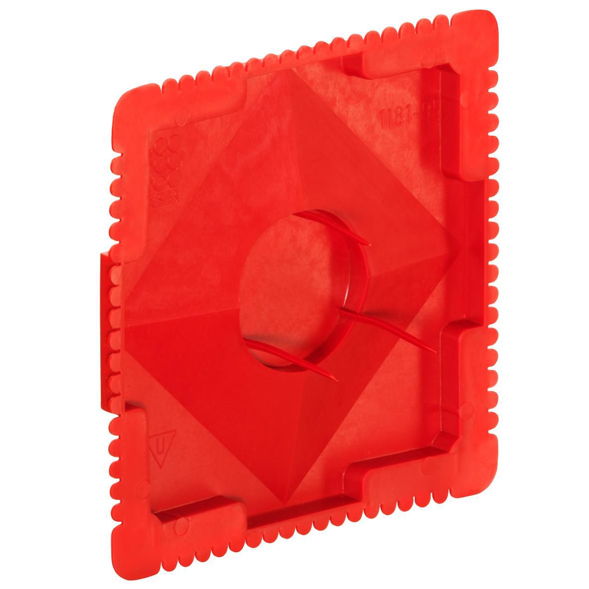 Signaldeckel Kst 100x100mm Steckdeckel quadrat