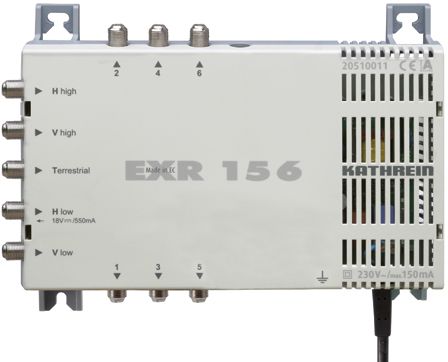 Multischalter 6Tln 5Eing passiv NTeingeb 50mA 14/18 V DiSEqC 0/22kHz