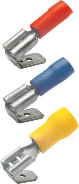 Flachsteckhülse Ms bl 1,5-2,5qmm teiliso fl_6,3x0,8mm fl 6,3x0,8mm