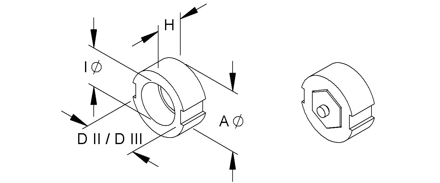 D-Schraubpasseinsatz DII 2A rs