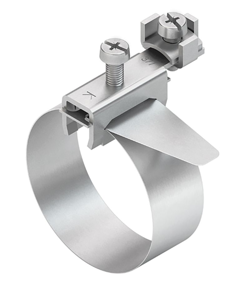 Erdungsrohrschelle Ms 17,5-165mm vernick 2,5-16qmm 1f