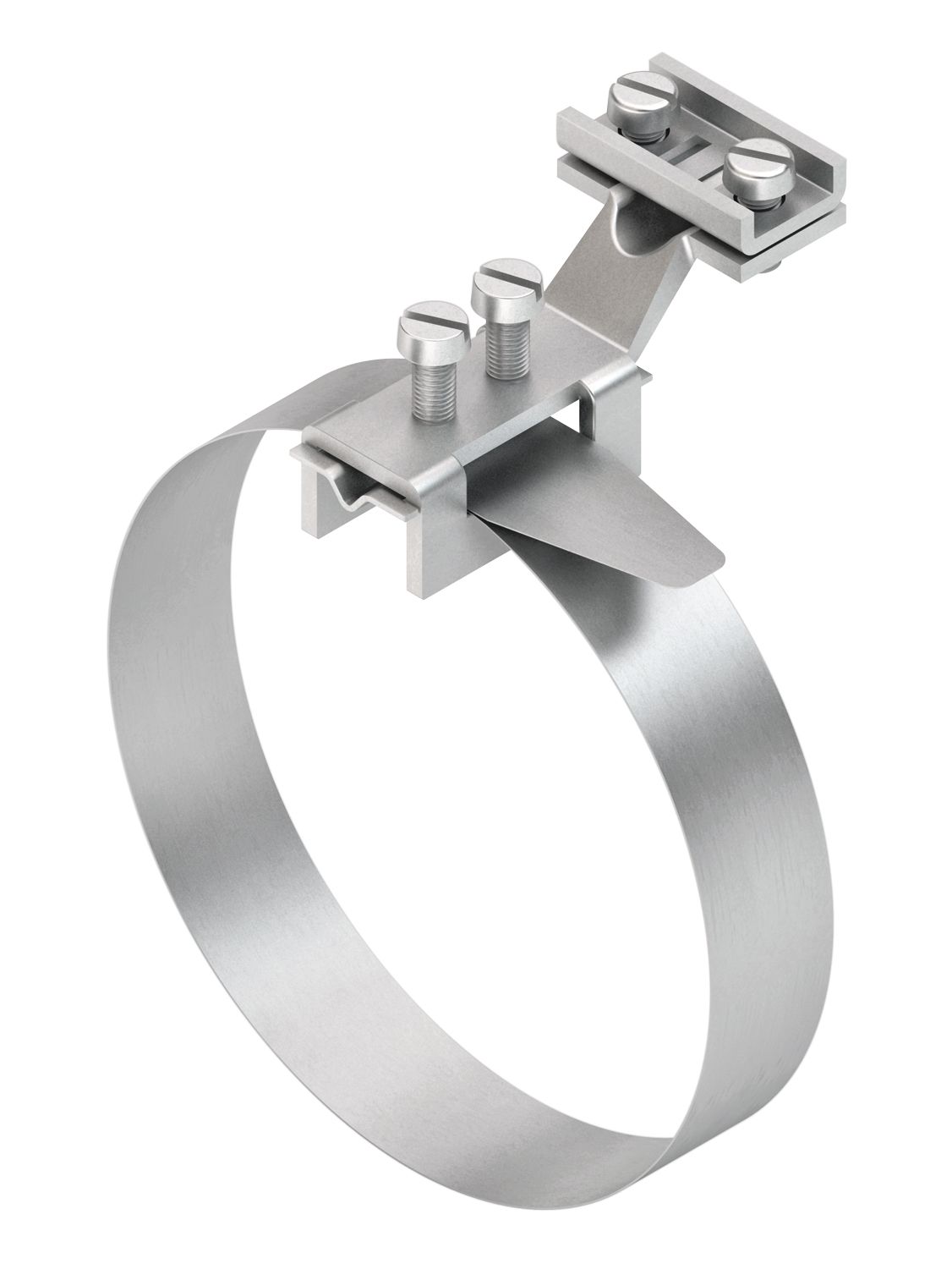 Erdungsrohrschelle Ms 25-165mm vernick 25-70qmm 1f