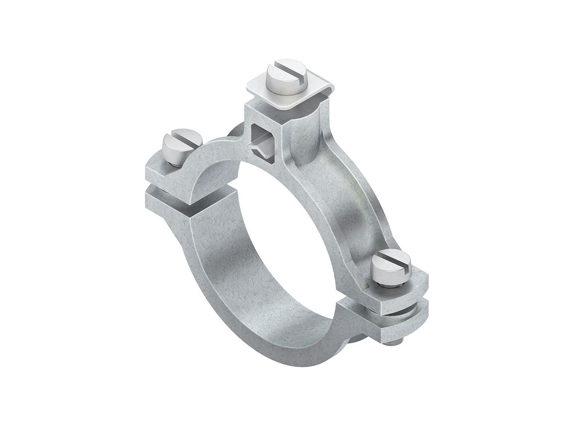 Erdungsrohrschelle Zink 21mm unbeh 10-25qmm