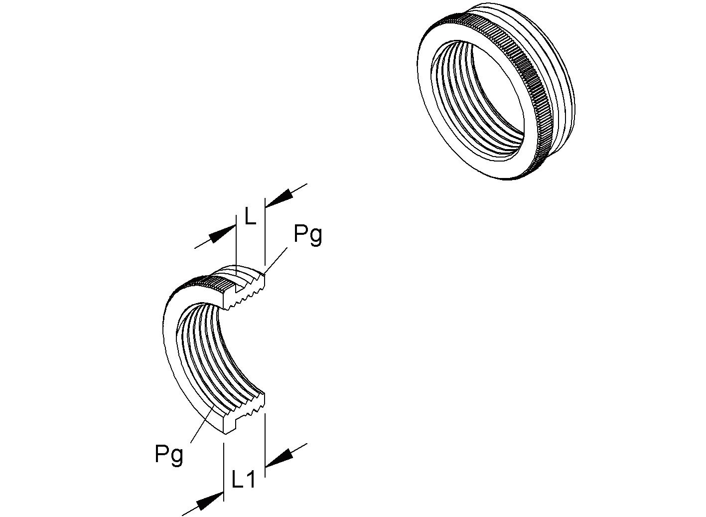 Reduzierring gerändelt 20 x 15 x 1,6 mm - GmbH