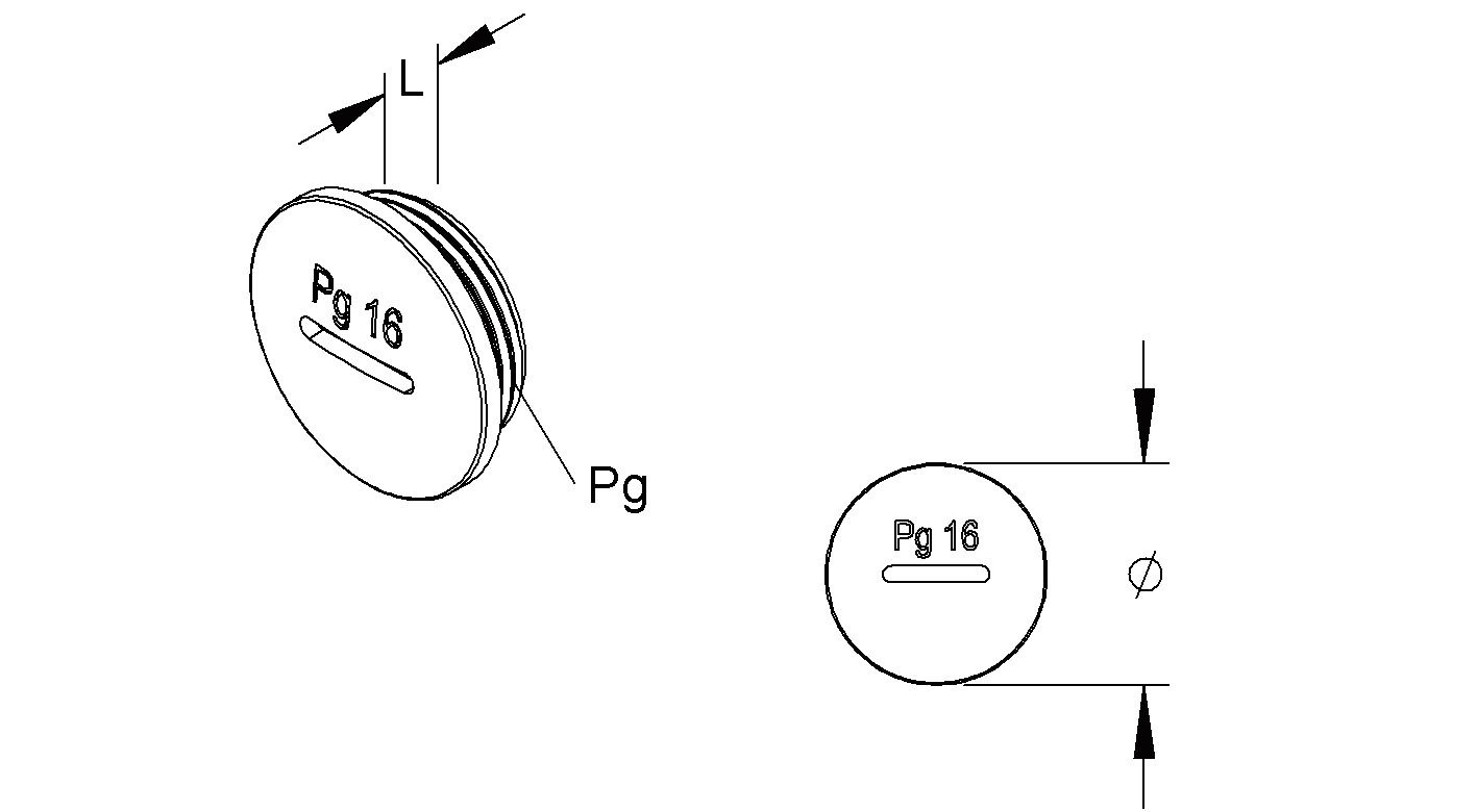 Verschlussschraube PG36 PS unbeh lgr hfr schlagf