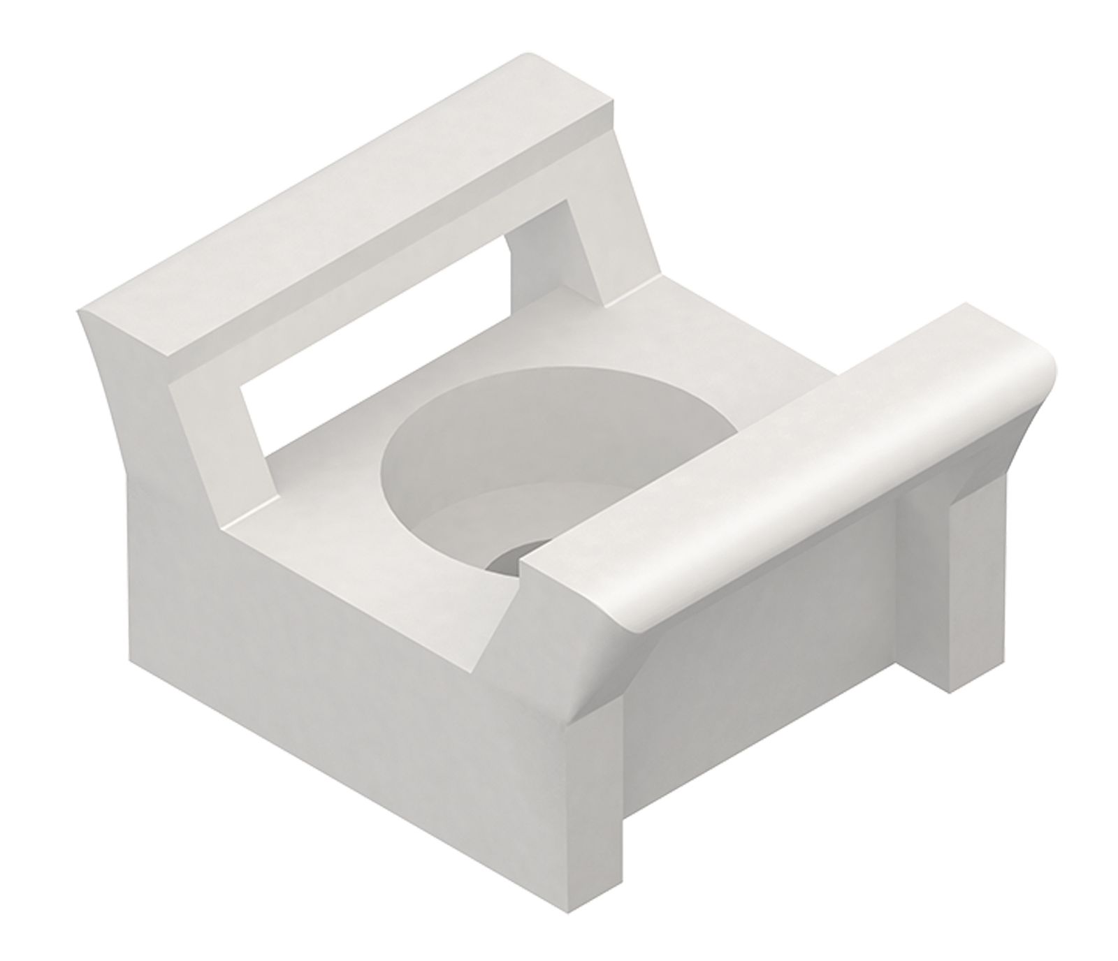 Befestigungssockel Kst natur 5mm Ø3,5mm 15x9,5x7mm PA schraub/niet Polyamid (PA)