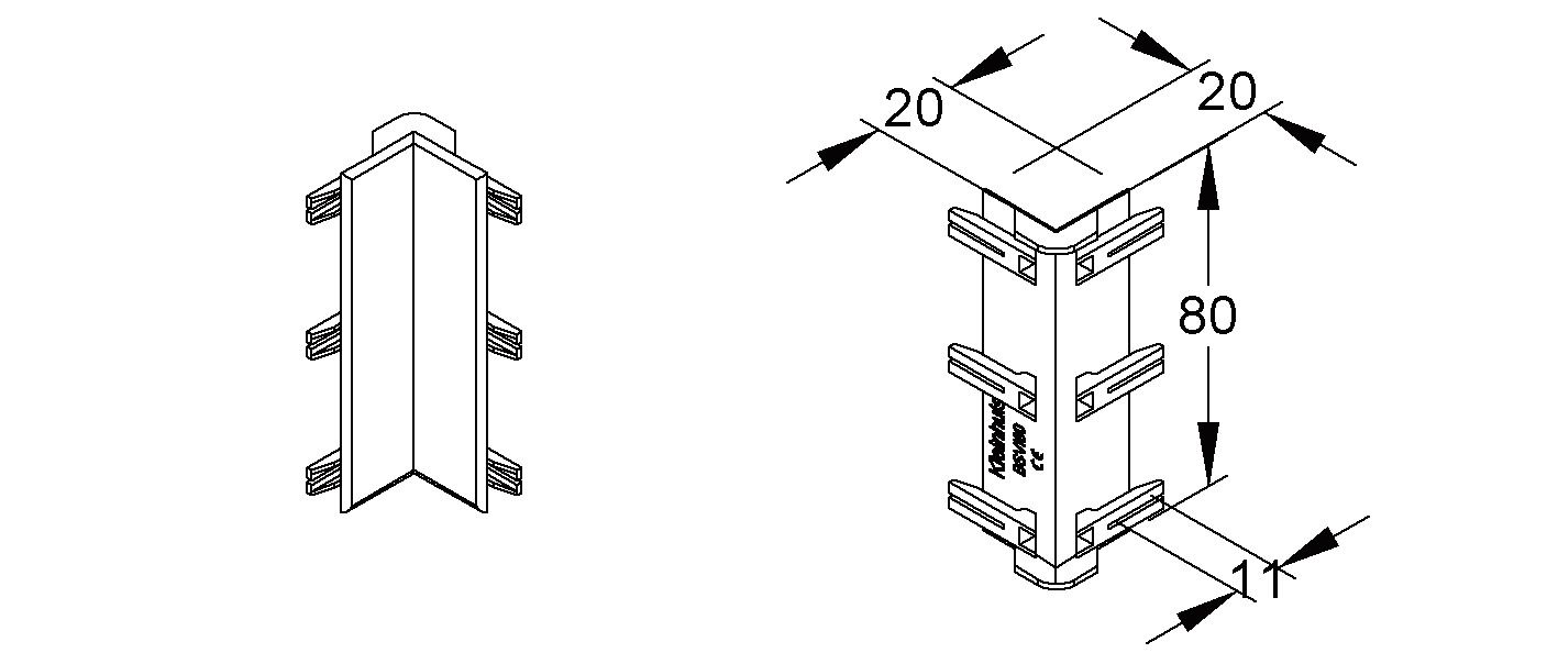 Stoßabdeckung GEB-K Kst cws aufrast hfr unbeh RAL9001 OTschnittkasch