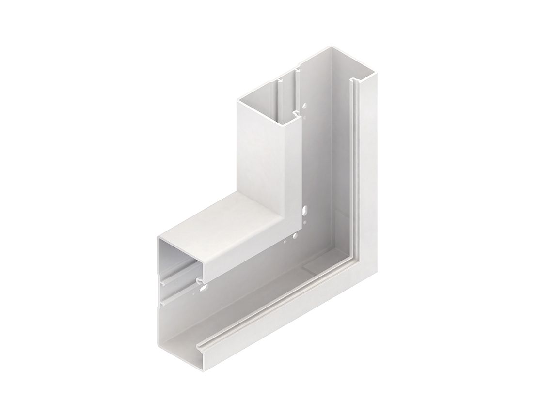 Flachwinkel GEB-K UT 66x173mm Kst sbr unbeh RAL8014