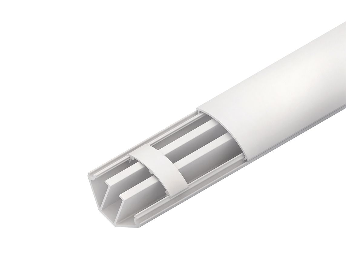 Eckkanal 40x50mm Kst cws L2000mm 700qmm RAL9001