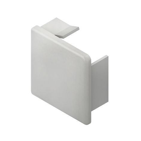 Endstück LF-K 88x60mm li/re Kst rws RAL9010 unbeh