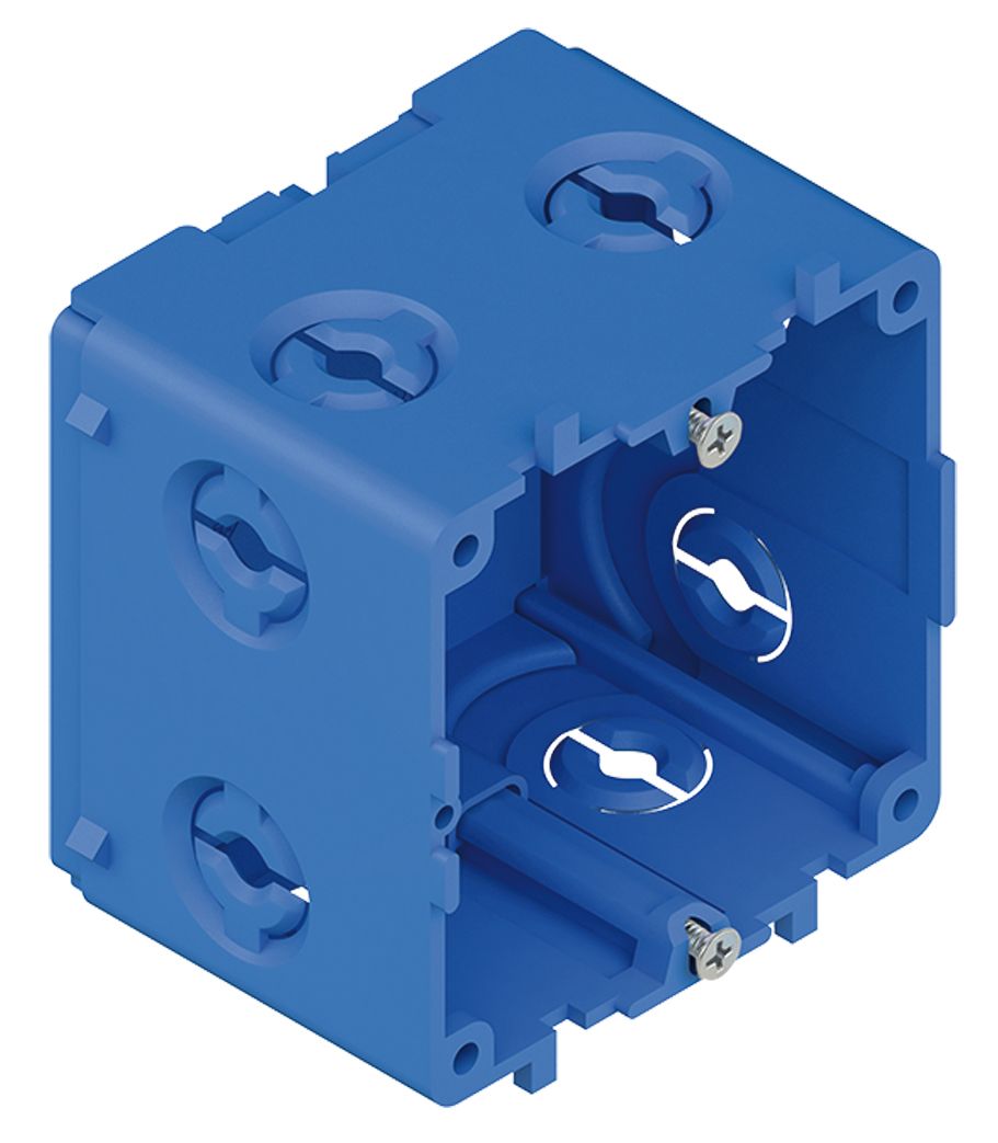 Geräteeinbaudose GEB-K 2f Rückwand Tragring/bügel 83,5mm schraub geschl