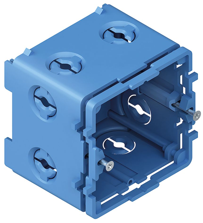 Geräteeinbaudose GEB-K 1f Rückwand Tragring/bügel 60/67,5mm schraub geschl