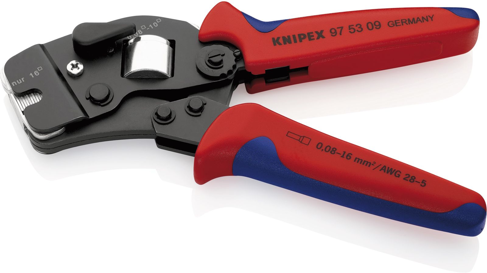 Kerbzange mech 190mm Aderendh 0,08-16qmm