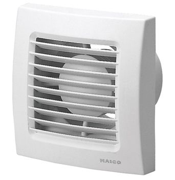 Kleinraumventilator 120mm 230V 170cbm/h m.VerzögSchalt AP Kst ws IP45 50Hz