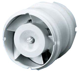 Kleinraumventilator 100mm 230V 105cbm/h UP Kst ws IP45 50Hz