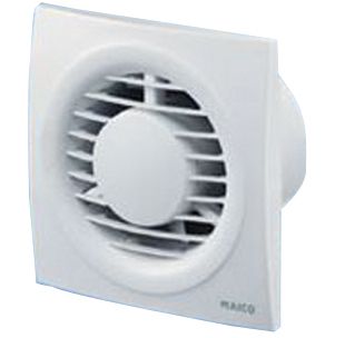 Kleinraumventilator 100mm 230V 80cbm/h m.einstellb.Verzög AP Kst ws IPX4 50Hz