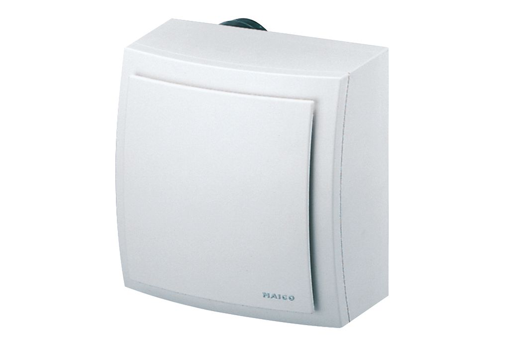Bad-/Küchenventilator Ø80mm 230V 61cbm/h m.VerzögSchalt AP ws 40°C 50Hz