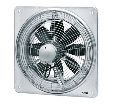 Axial-Wandventilator Ø400mm 230V 935Upm 2600cbm/h Be/Entlüft IP55 50°C 50Hz