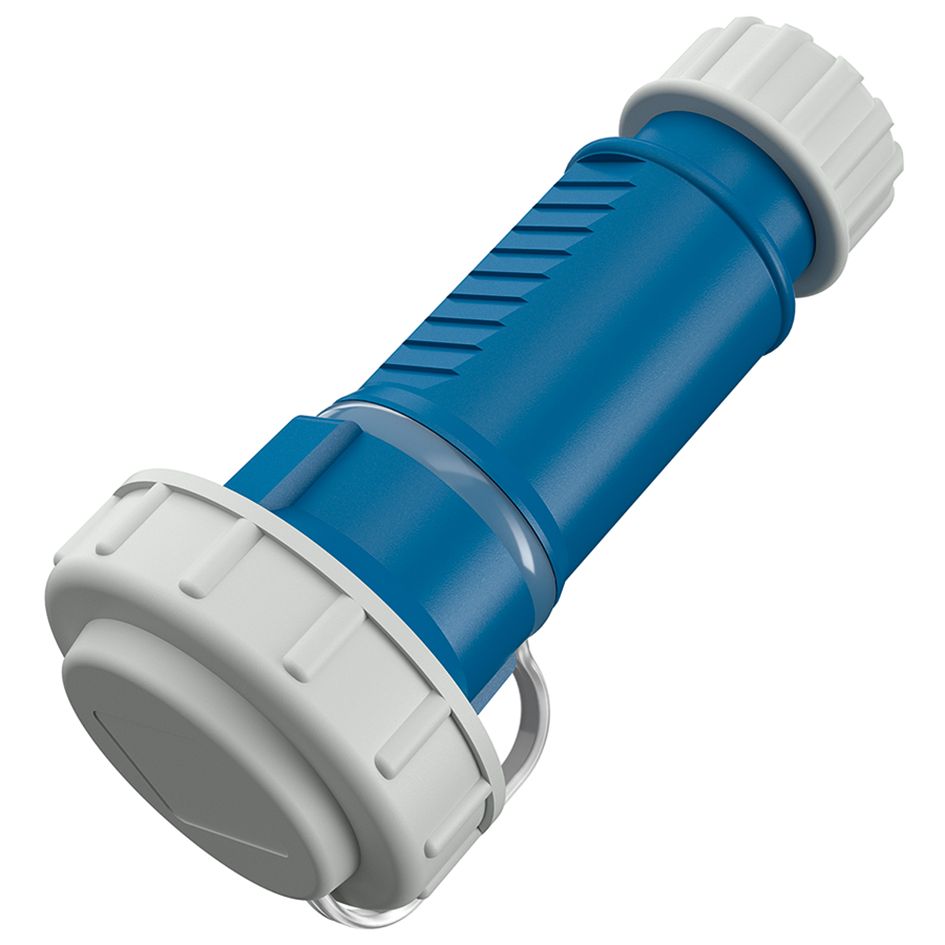 SCHUKO Kupplung Kst IP68 ger bl hfr Schraubkl