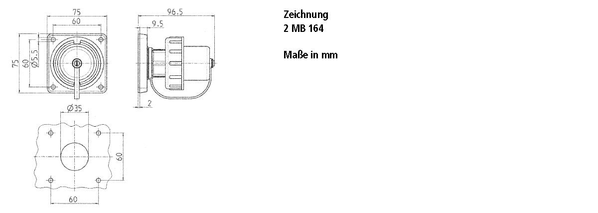 Anbaugerätestecker Kst IP68 ger bl hfr Schraubkl Anb.Steck