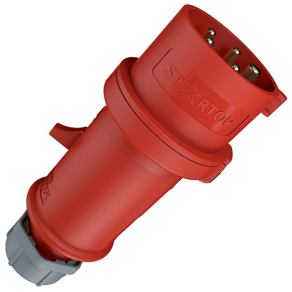 Phasenwender 5p 16A IP44 ProTOP 400V/rt 6h Schraubkl Kst Knickschutztülle