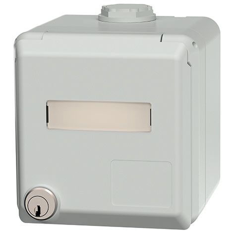 Datendose 2f Cat6 IP44 Cepex APmont RJ45 Kst AP-Mont