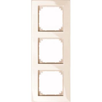 Rahmen 3f alu mt M-PLAN Kst f.GEB-K Unterputzmontage Thermopl