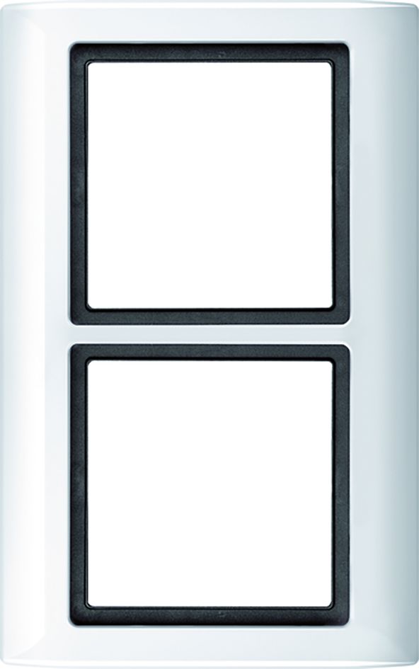 Rahmen 2f polws glz AQUADESIGN Kst f.GEB-K Unterputzmontage Thermopl