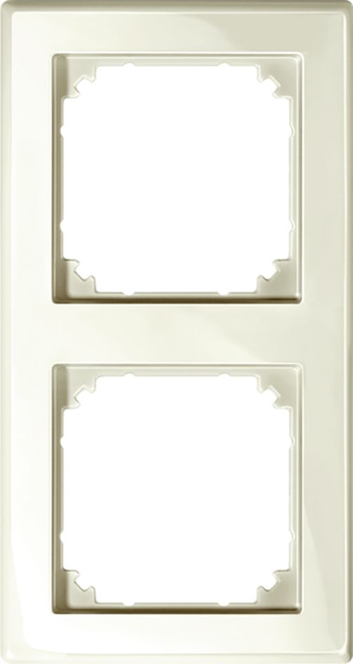 Rahmen 2f polws glz M-SMART Kst f.GEB-K Unterputzmontage Thermopl