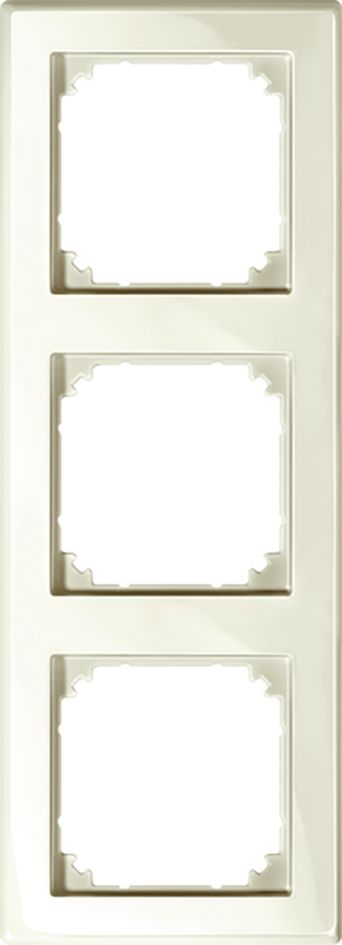 Rahmen 3f polws glz M-SMART Kst f.GEB-K Unterputzmontage Thermopl