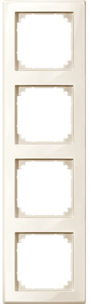 Rahmen 4f akws glz M-SMART Kst f.GEB-K aktivweiß Unterputzmontage Thermopl