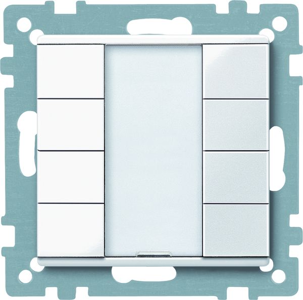 Tastsensor KNX System M UP polws glz 4f 8pkt Mit Busankopplung m.LED-Anz